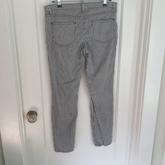 Club Monaco Black and White Striped Skinny Pants - Picture 6 of 8